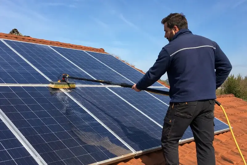 Nettoyage et entretien de panneaux solaires à Cours-de-Pile